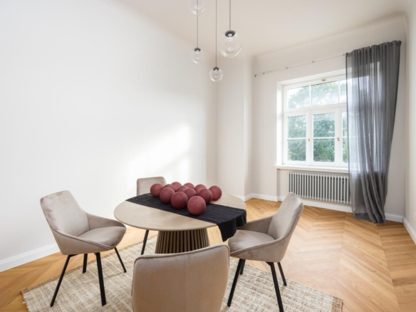 Spacious 1-Bedroom Apartment with Views of Bastejkalns Park, Pflūga House