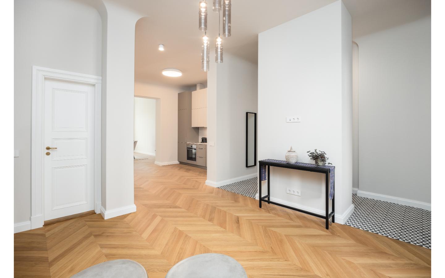 Spacious 1-Bedroom Apartment with Views of Bastejkalns Park, Pflūga House