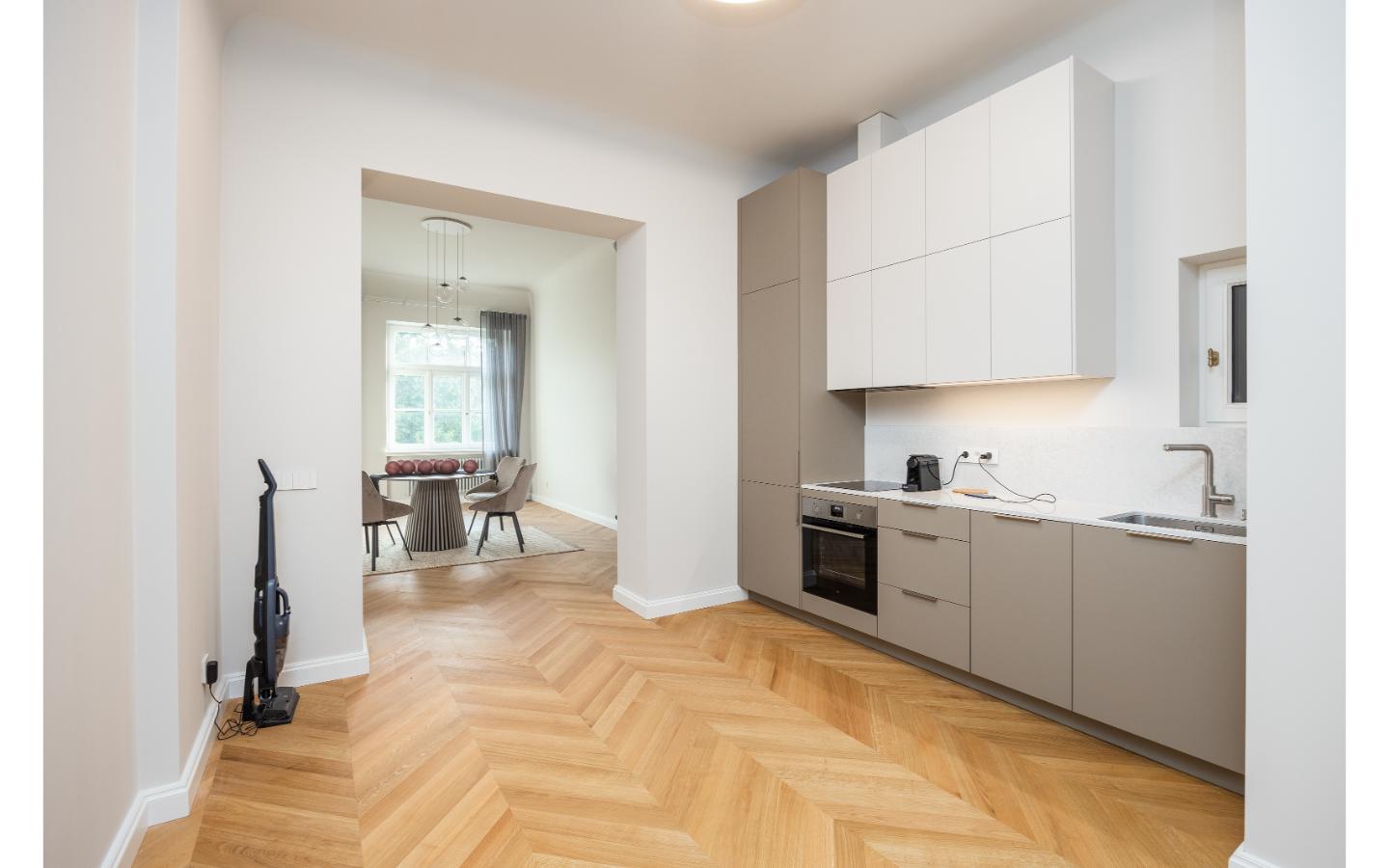 Spacious 1-Bedroom Apartment with Views of Bastejkalns Park, Pflūga House