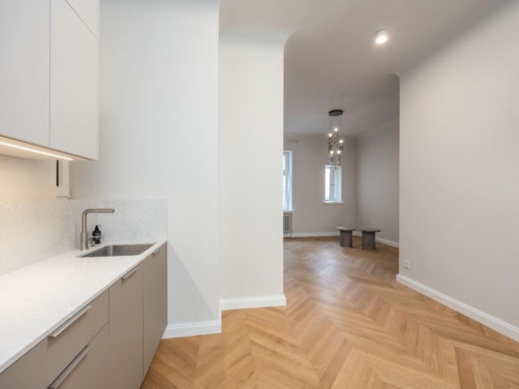 Spacious 1-Bedroom Apartment with Views of Bastejkalns Park, Pflūga House
